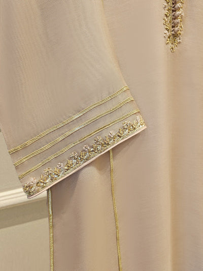 3 Piece - Pure Embroidered Cotton Net Suit