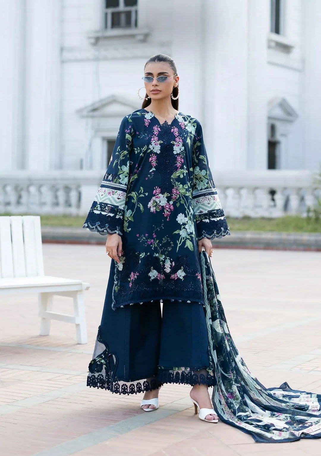 Signature Embroidered Lawn with Chiffon Collection Vol II &