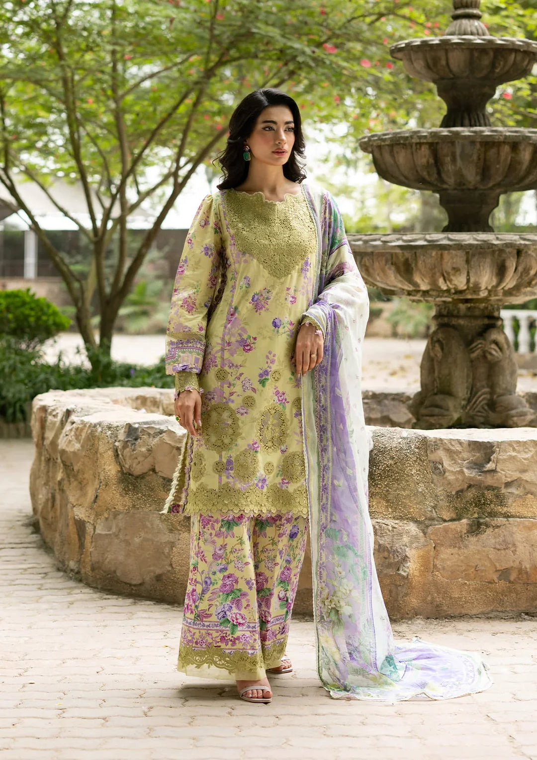 Signature Embroidered Lawn with Chiffon Collection Vol II &