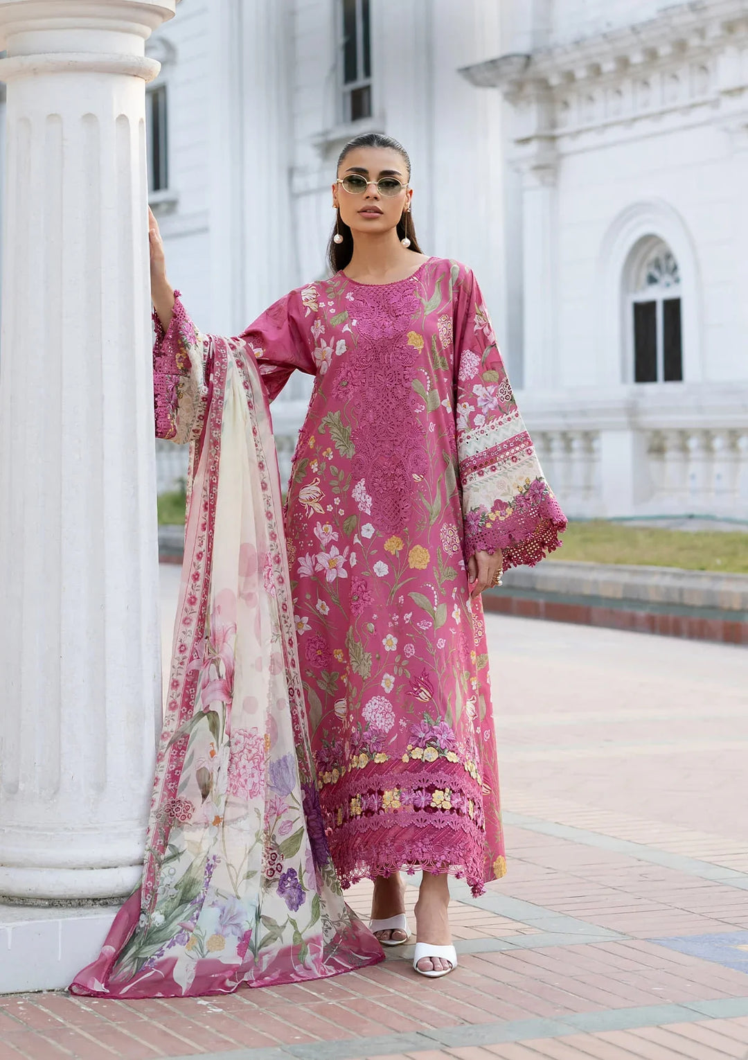 Signature Embroidered Lawn with Chiffon Collection Vol II &