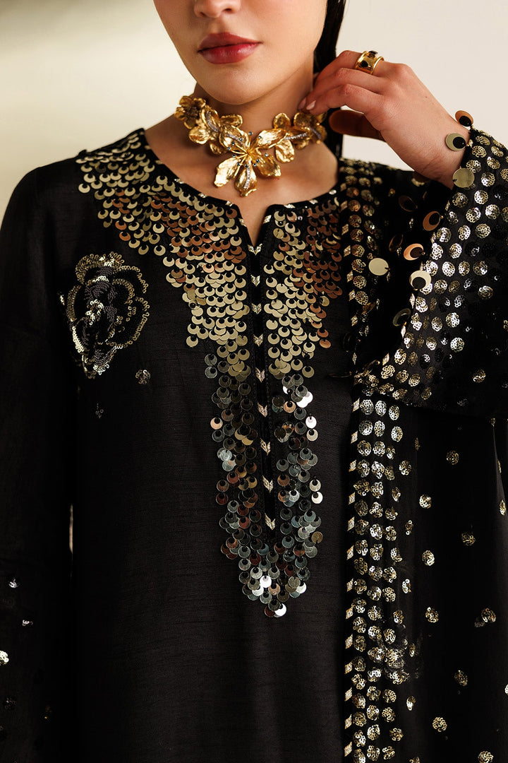Embroidered Raw Silk
