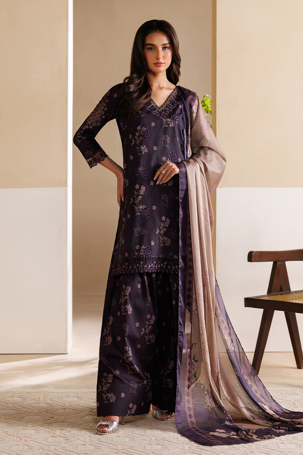 Printed Embroidered Lawn Pret