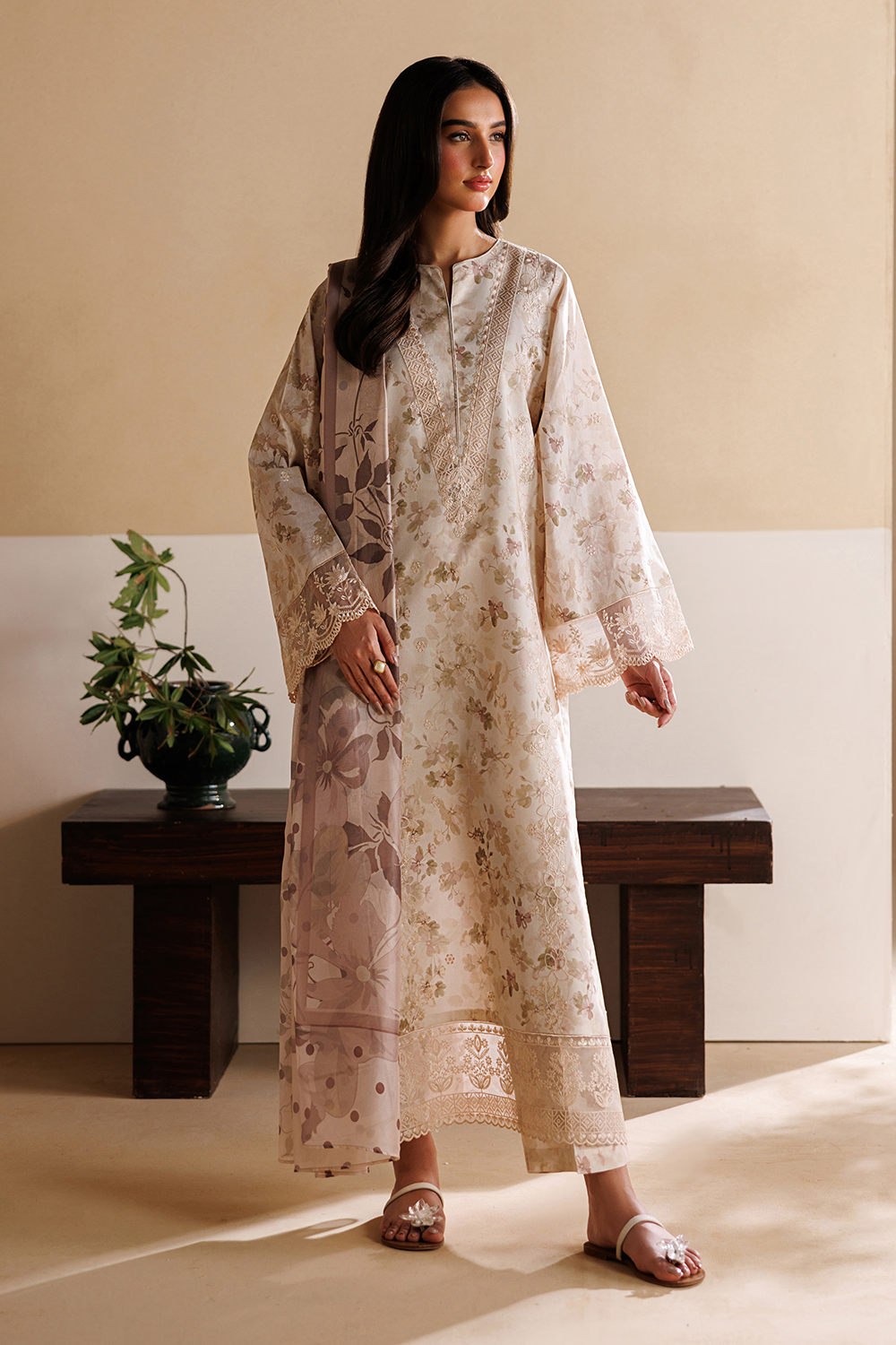 Printed Embroidered Lawn Pret