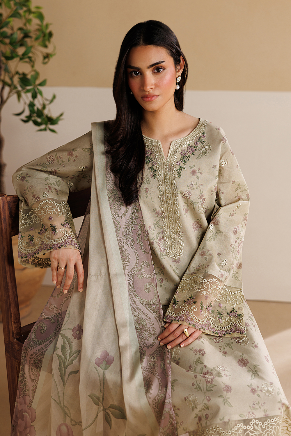 Printed Embroidered Lawn Pret