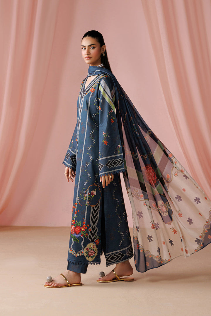 Printed Lawn  Stitched 3 pc