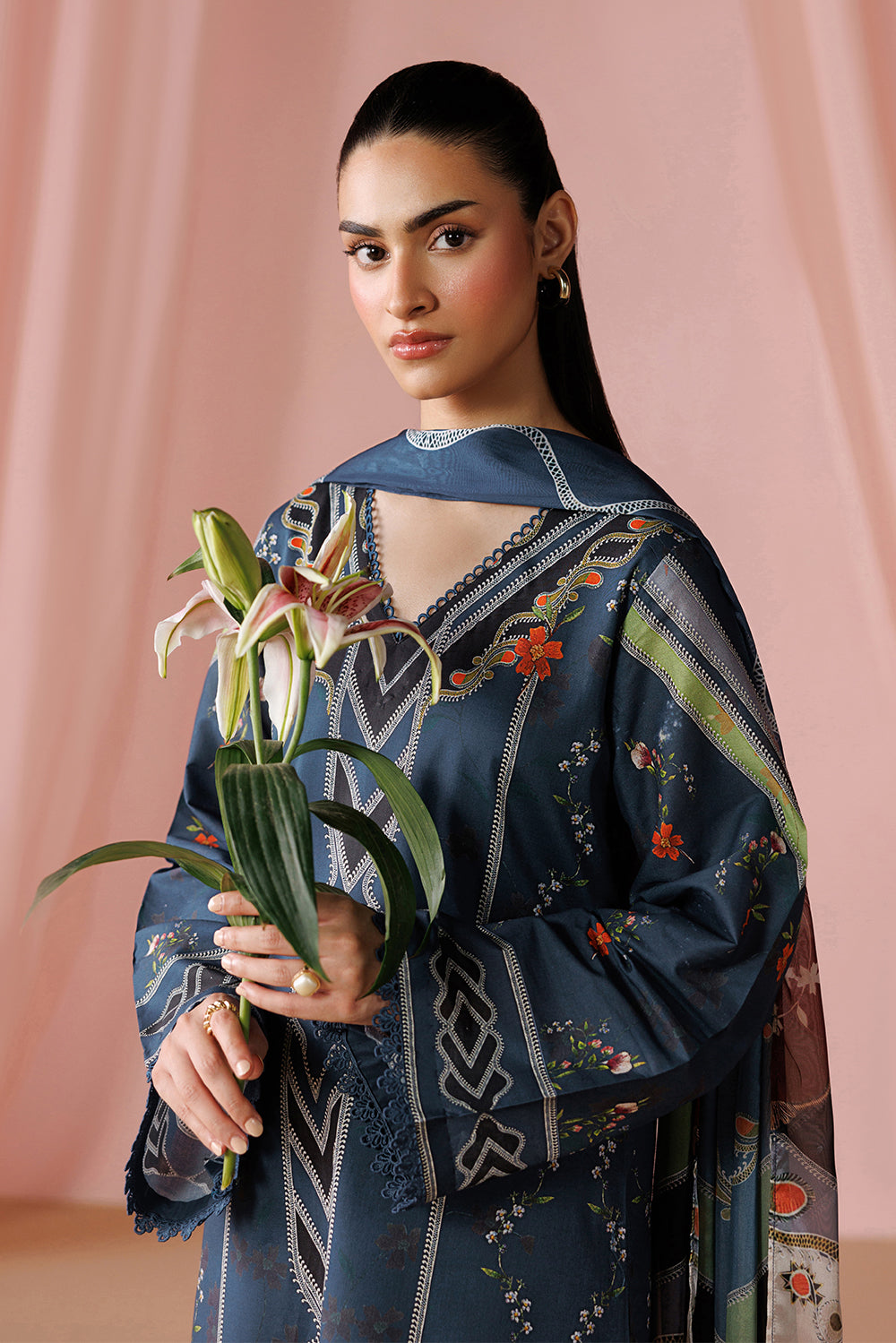 Printed Lawn  Stitched 3 pc