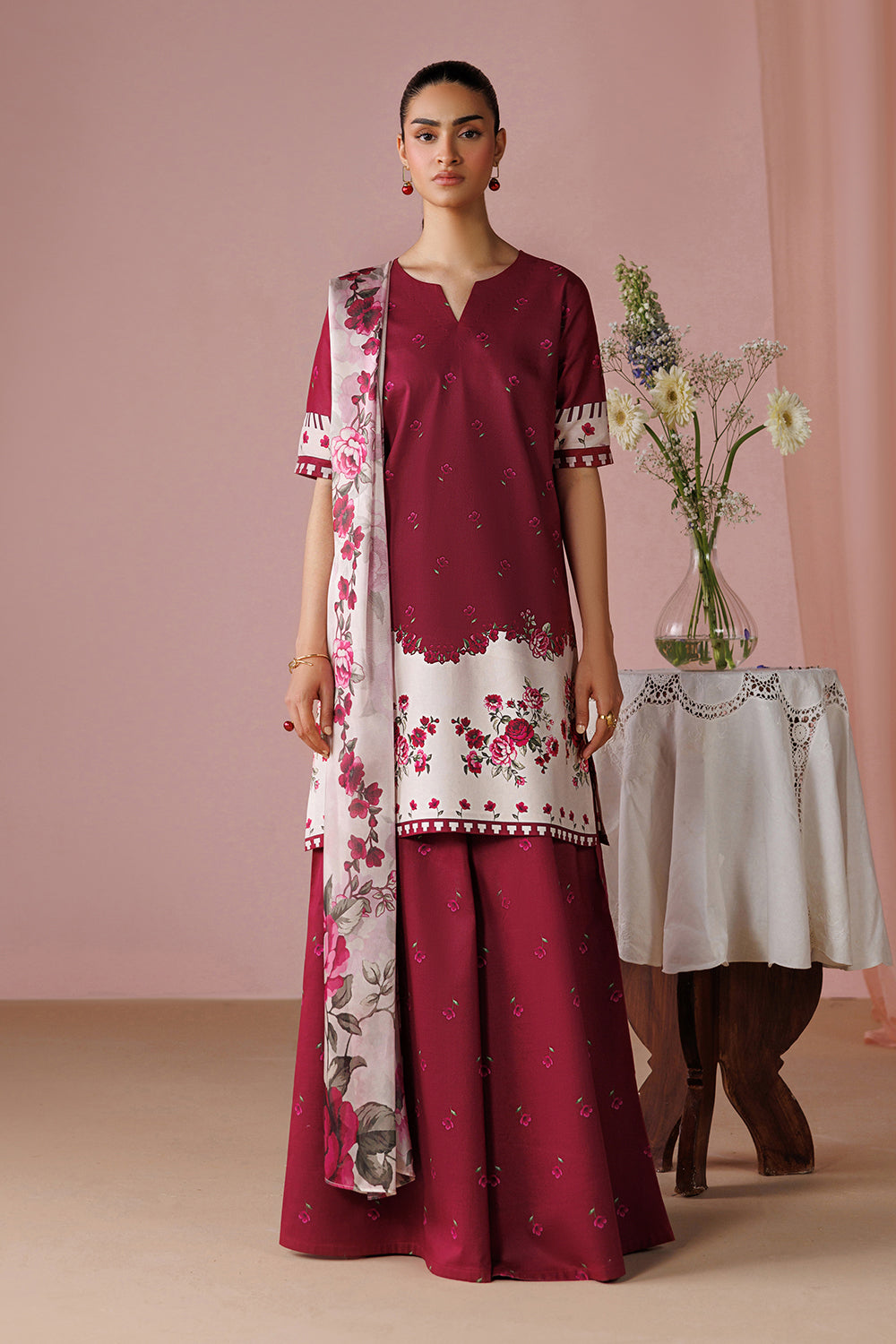 Printed Lawn  Stitched 3 pc