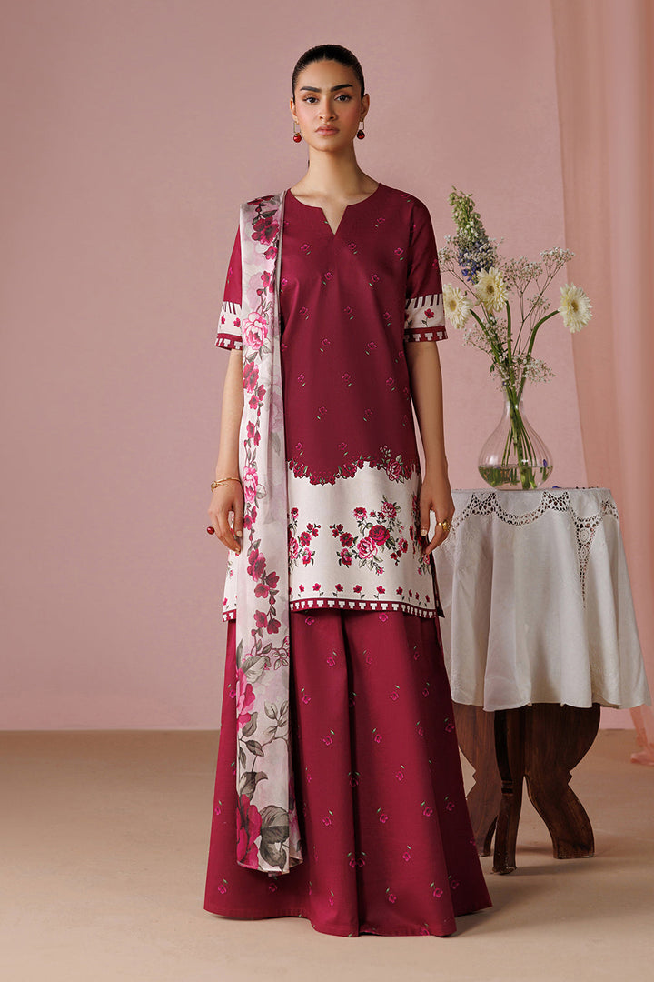 Printed Lawn  Stitched 3 pc