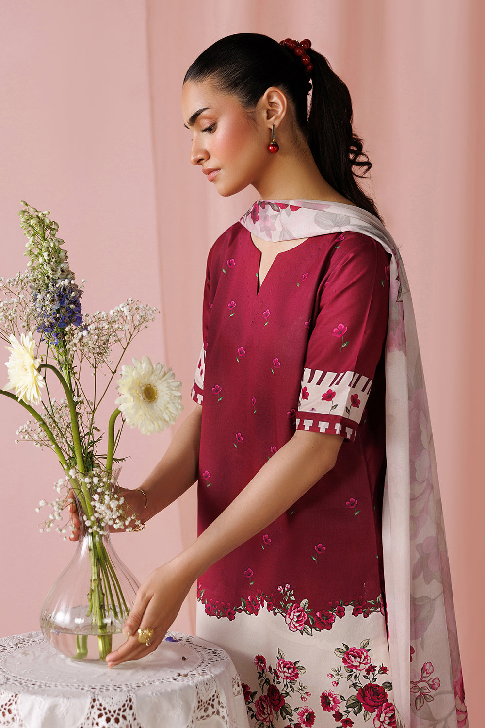 Printed Lawn  Stitched 3 pc