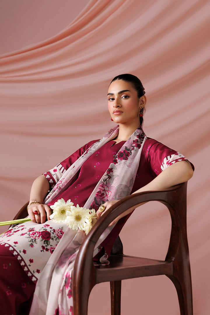 Printed Lawn  Stitched 3 pc