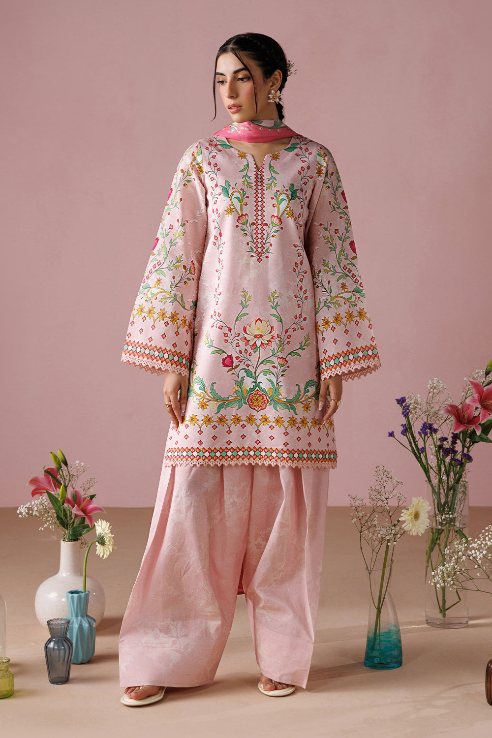 Printed Lawn  Stitched 3 pc