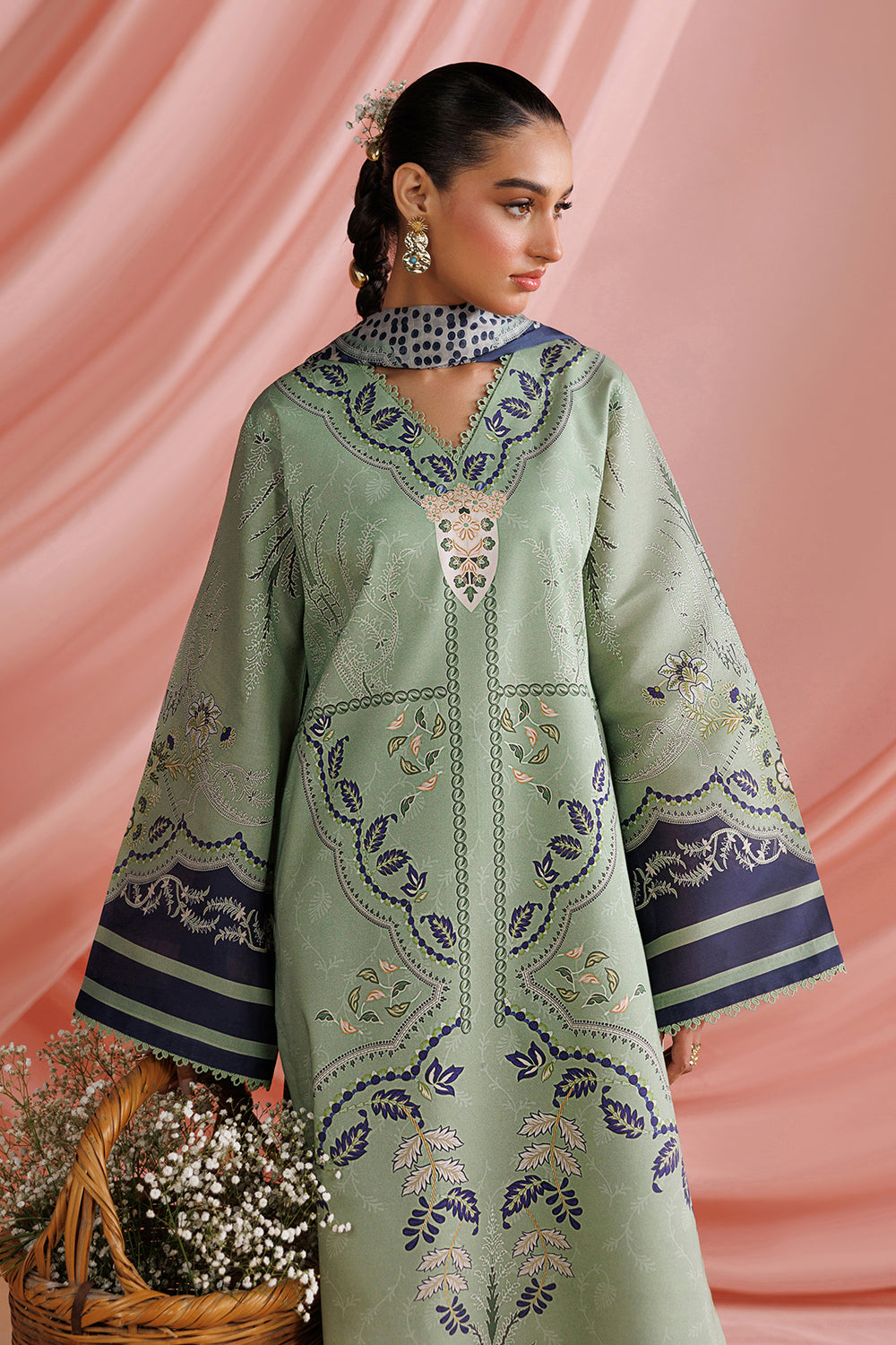 Printed Lawn  Stitched 3 pc
