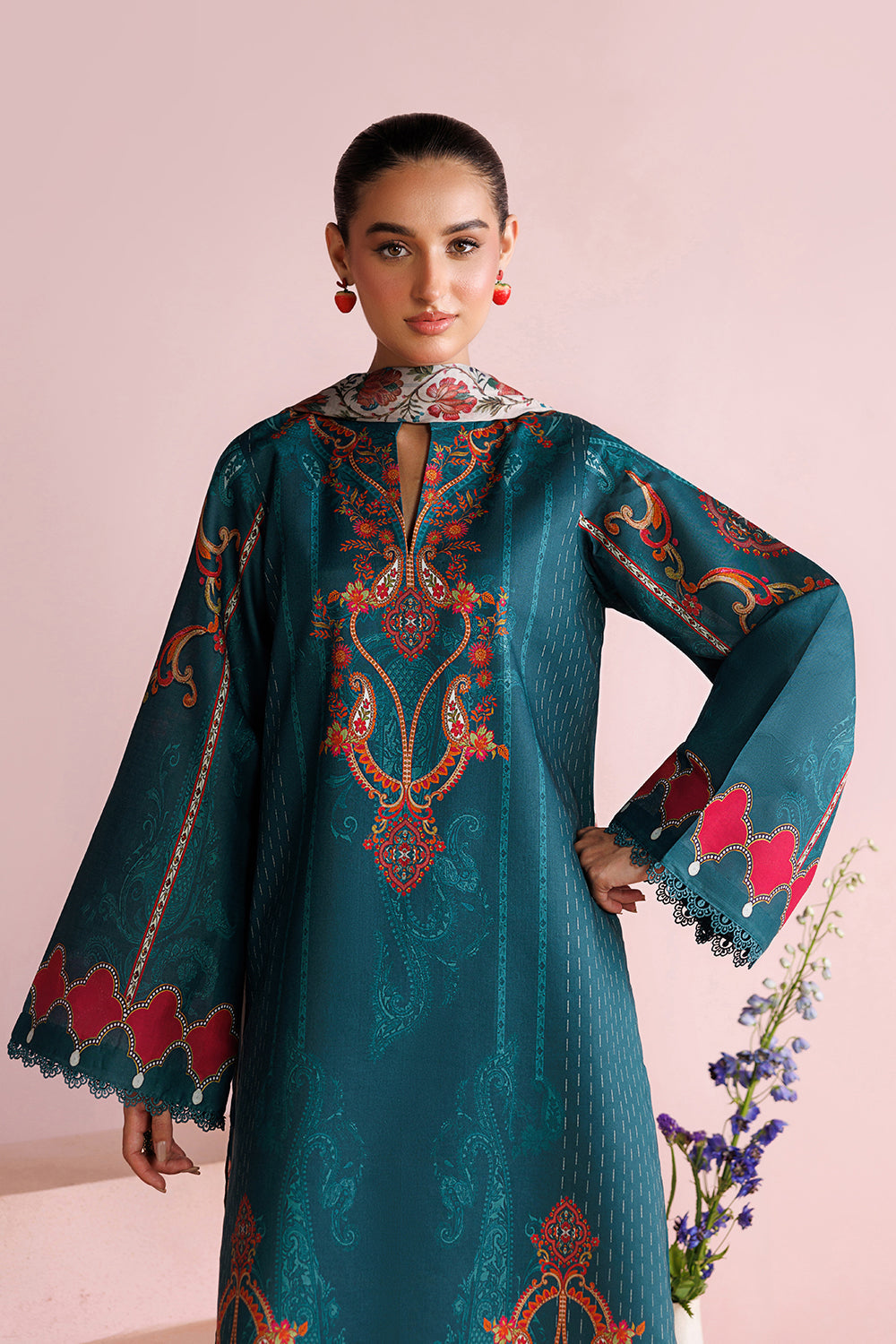 Printed Lawn  Stitched 3 pc
