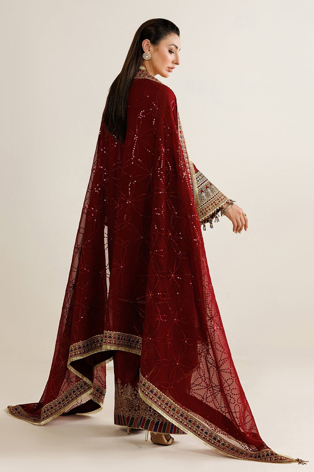 EMBROIDERED CHIFFON