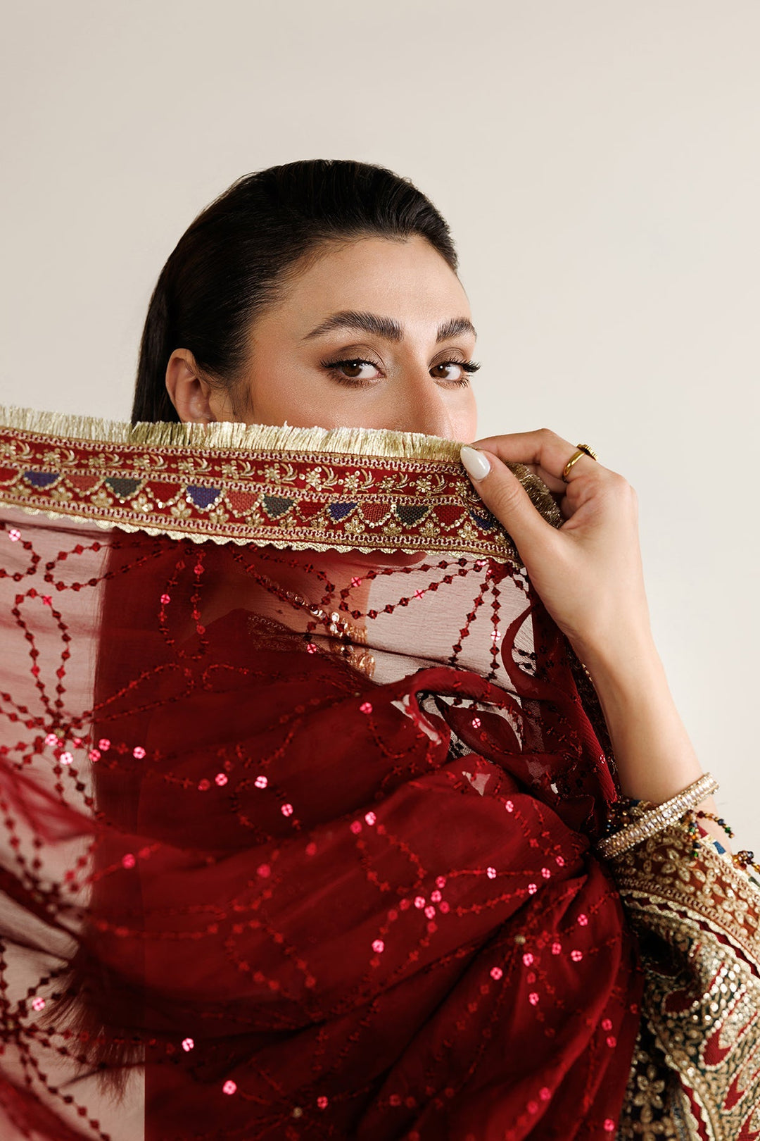 EMBROIDERED CHIFFON