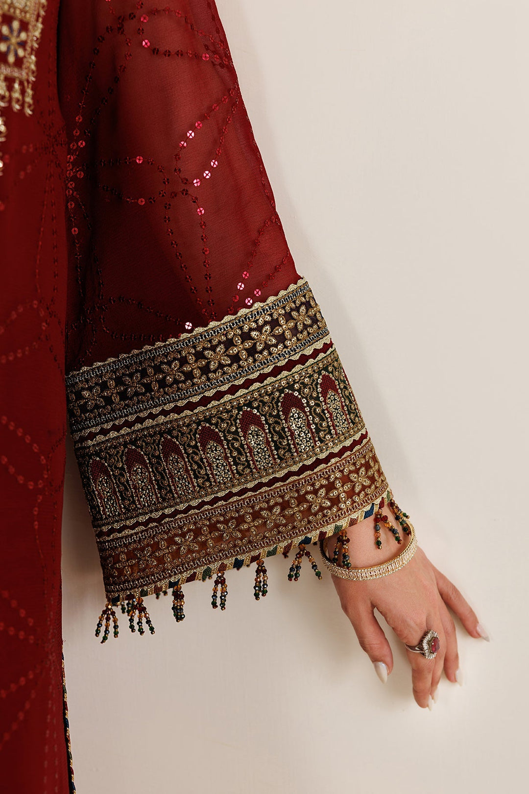 EMBROIDERED CHIFFON