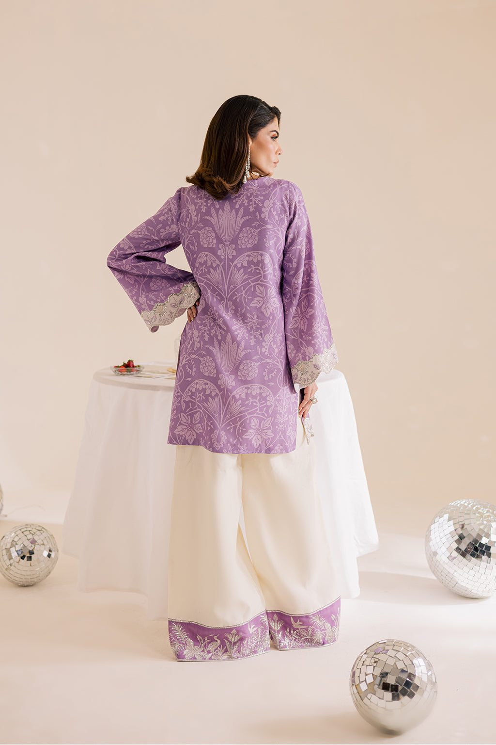 Lilac Silk Lawn 2-Pc Set
