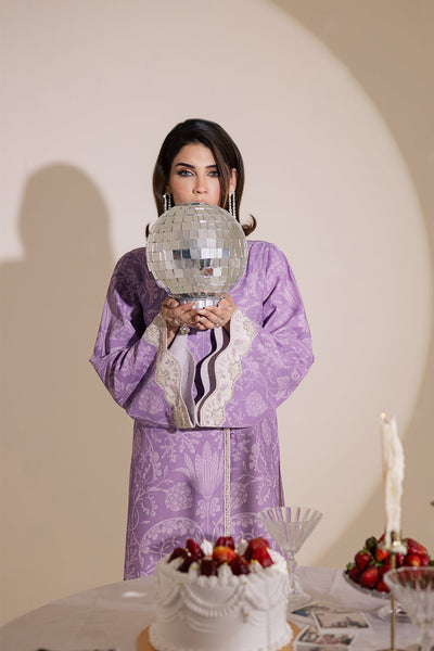 Lilac Silk Lawn 2-Pc Set
