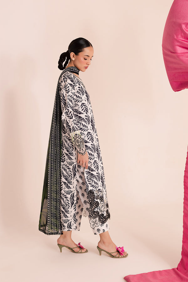 Embroidered lawn