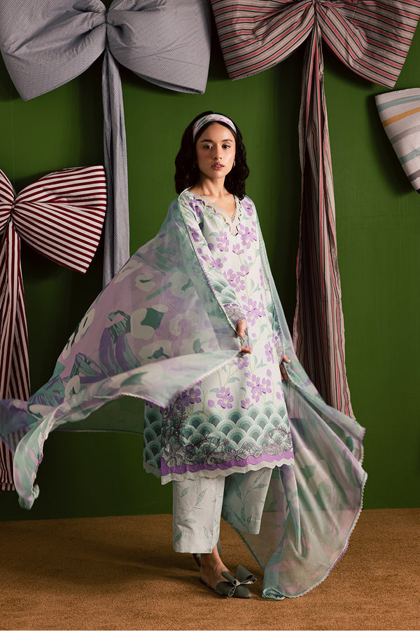 Embroidered lawn 3pc