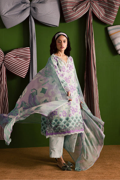 Embroidered lawn 3pc