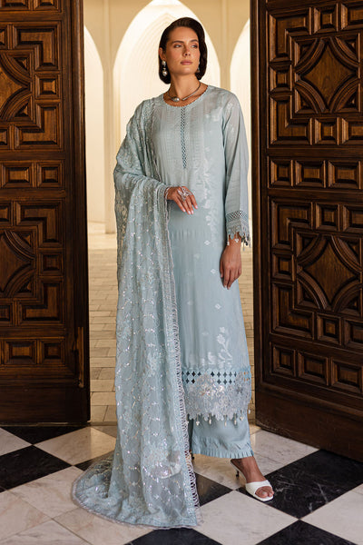 EMBROIDERED JACQUARD LAWN