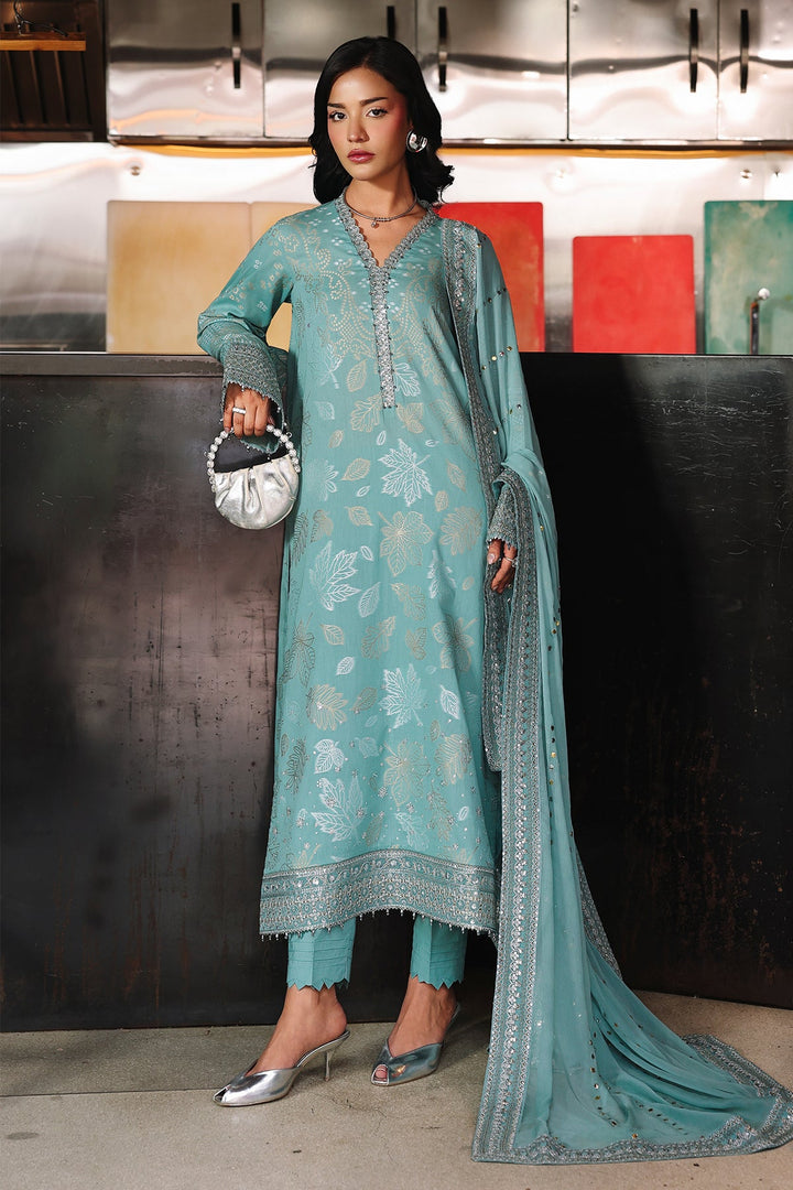 EMBROIDERED JACQUARD  SUIT 3 PC