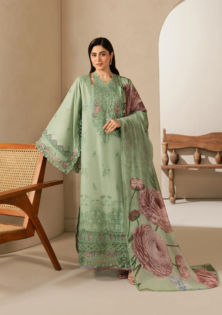 E-CRAFT - CHIKANKARI LAWN WITH CHIFFON DUPATTA &