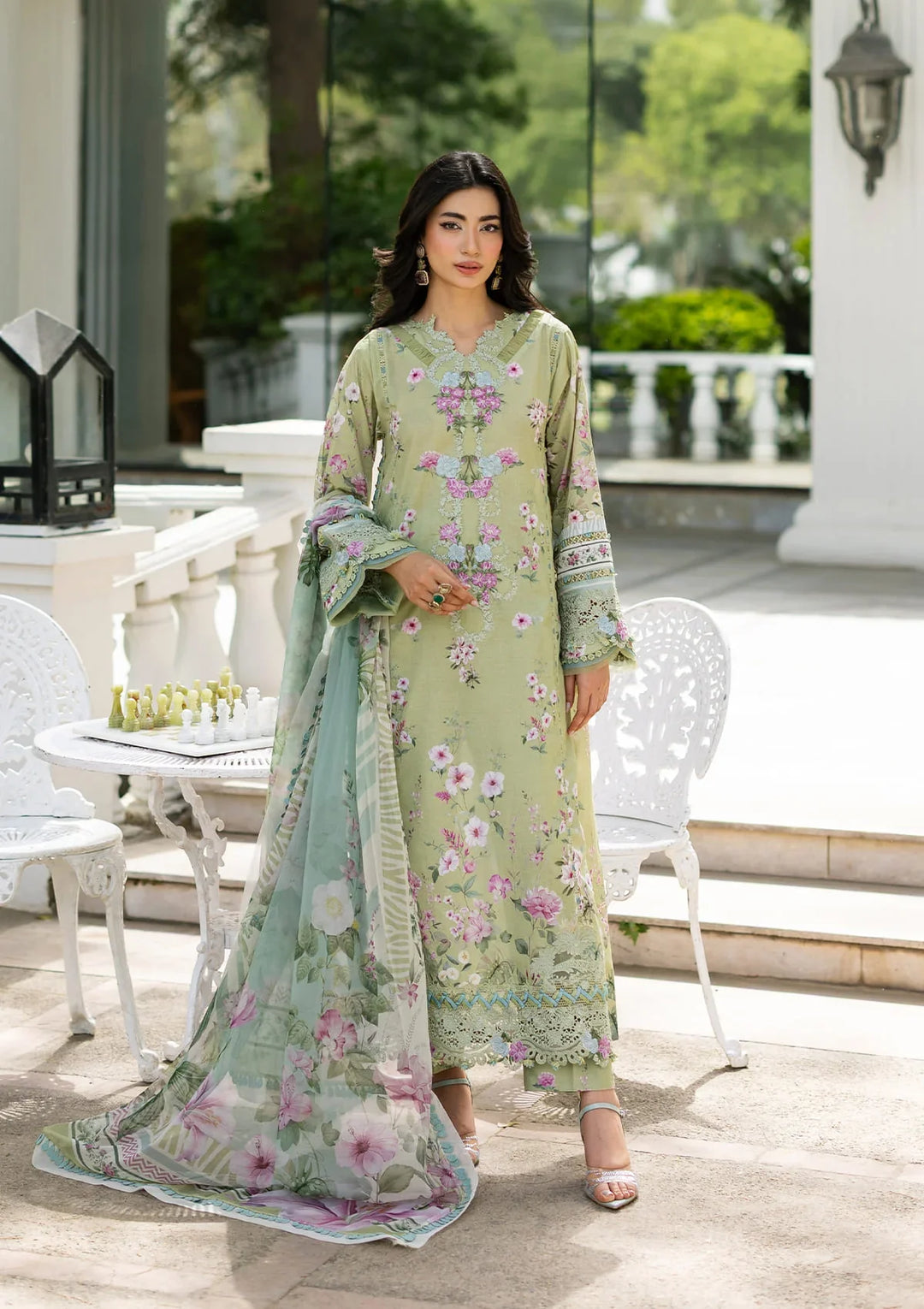 Signature Embroidered Lawn with Chiffon Collection Vol II &