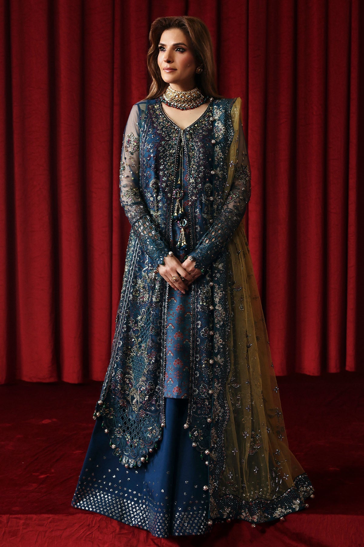 Jhoomro Unstitched Luxury Ensemble