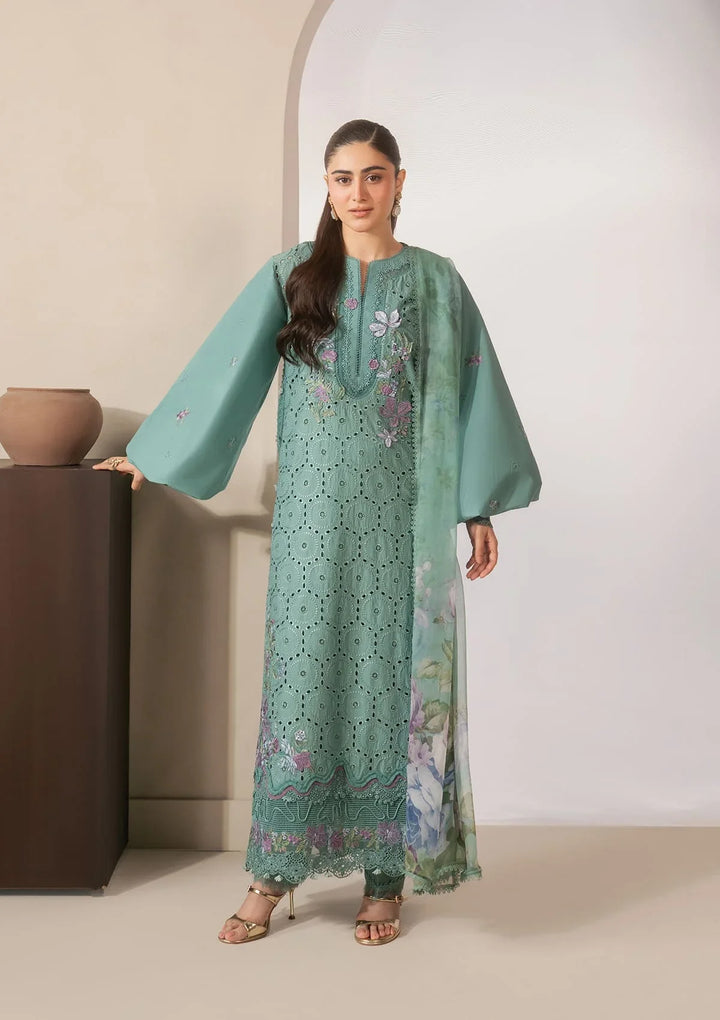 E-CRAFT - CHIKANKARI LAWN WITH CHIFFON DUPATTA &
