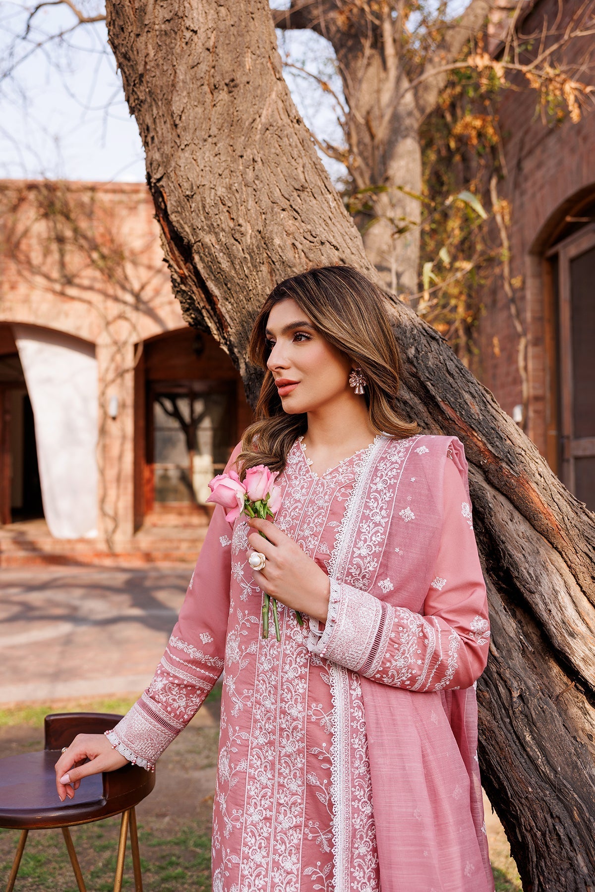 FARASHA DASTOOR EMBROIDERED LAWN || Pearl Mist