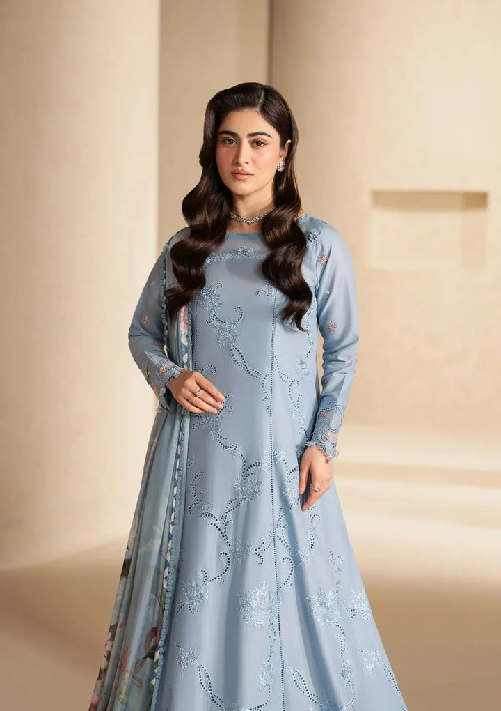 E-CRAFT - CHIKANKARI LAWN WITH CHIFFON DUPATTA &