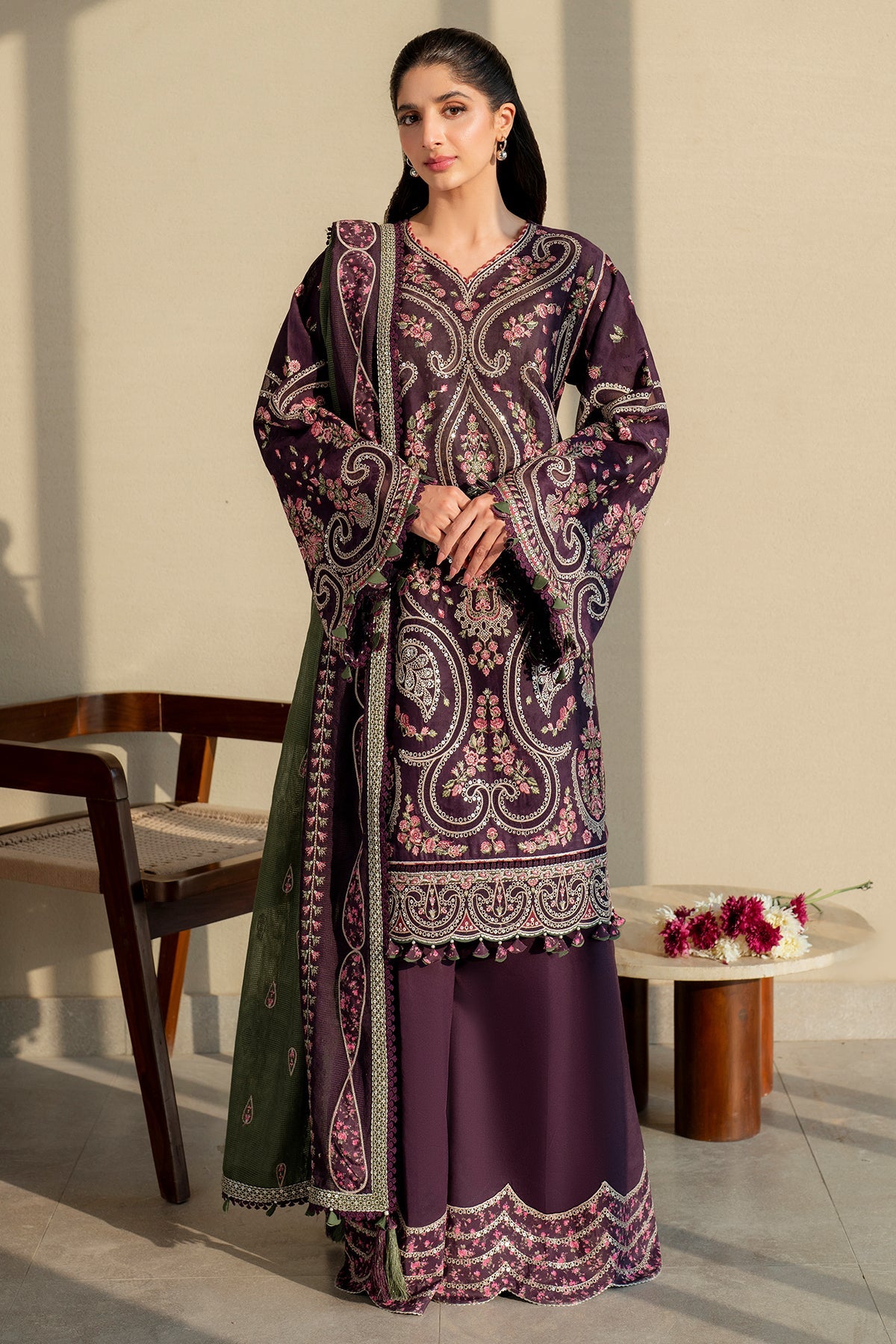 Shahkaar Embroidered  Luxury Lawn