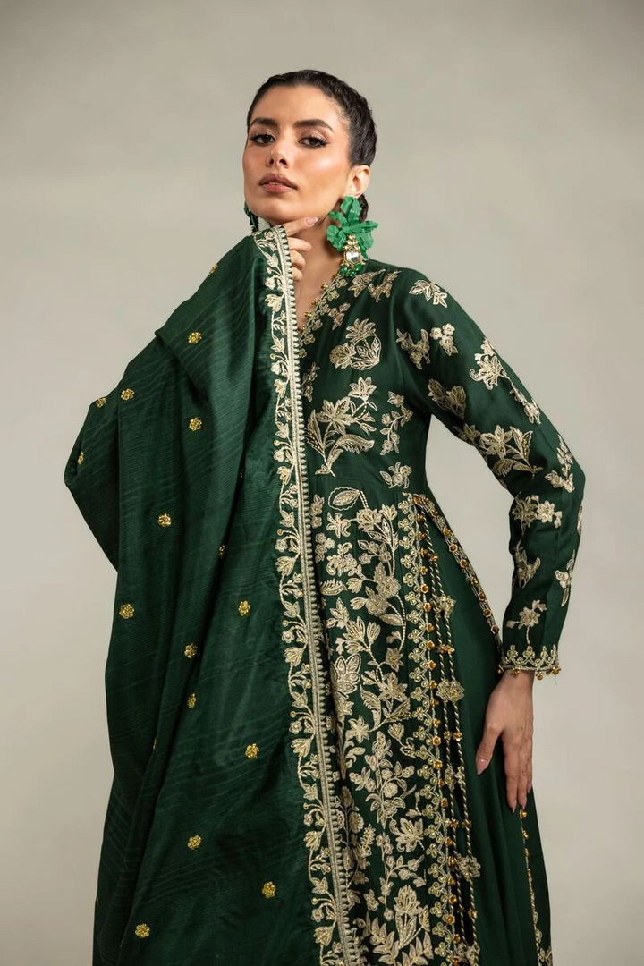 Embroidered | Raw Silk 3-Piece Co-ord Set