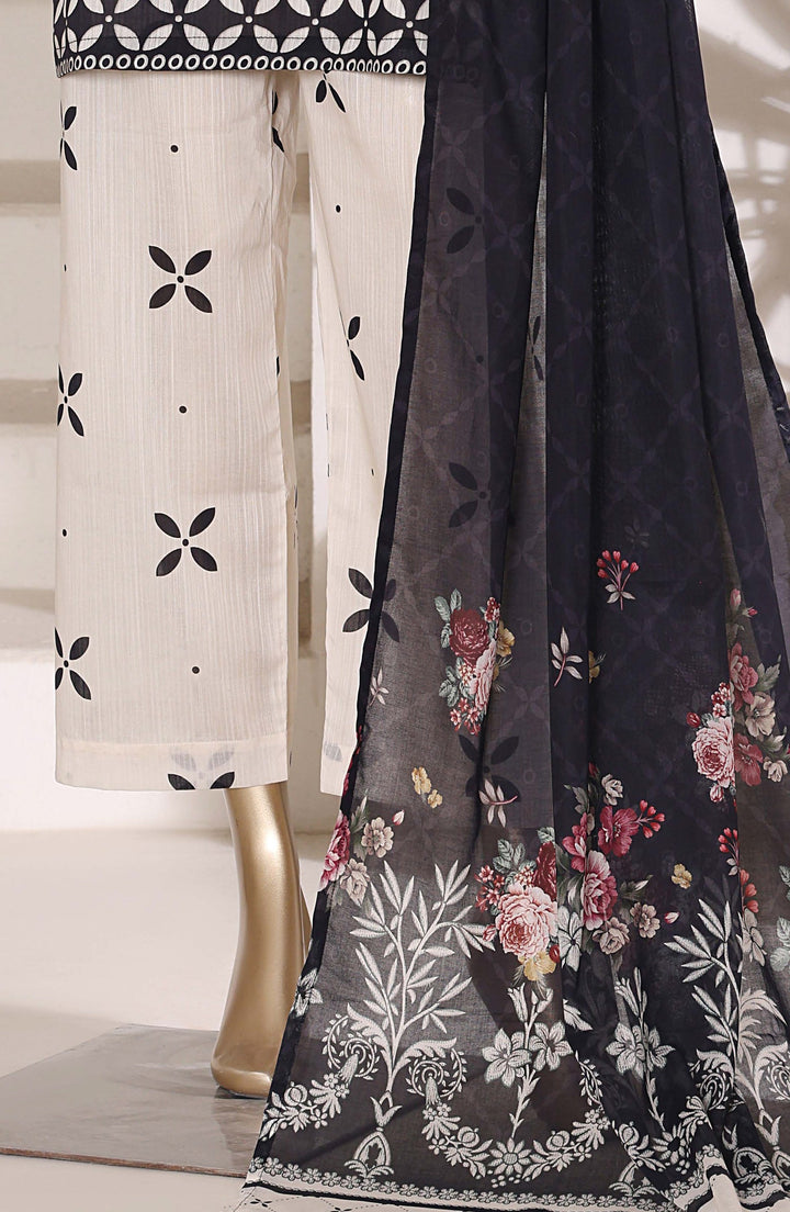 Printed Lawn Stitched 3 Piece Suit