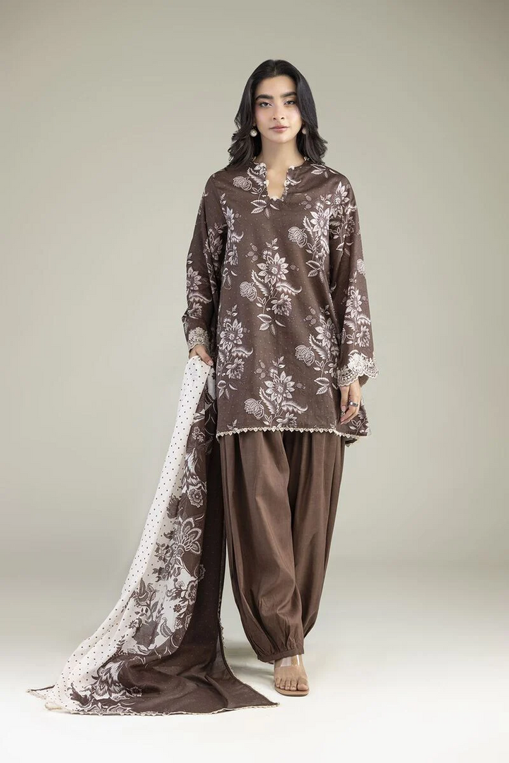 Embroidered | Cambric Fabrics 3 Piece