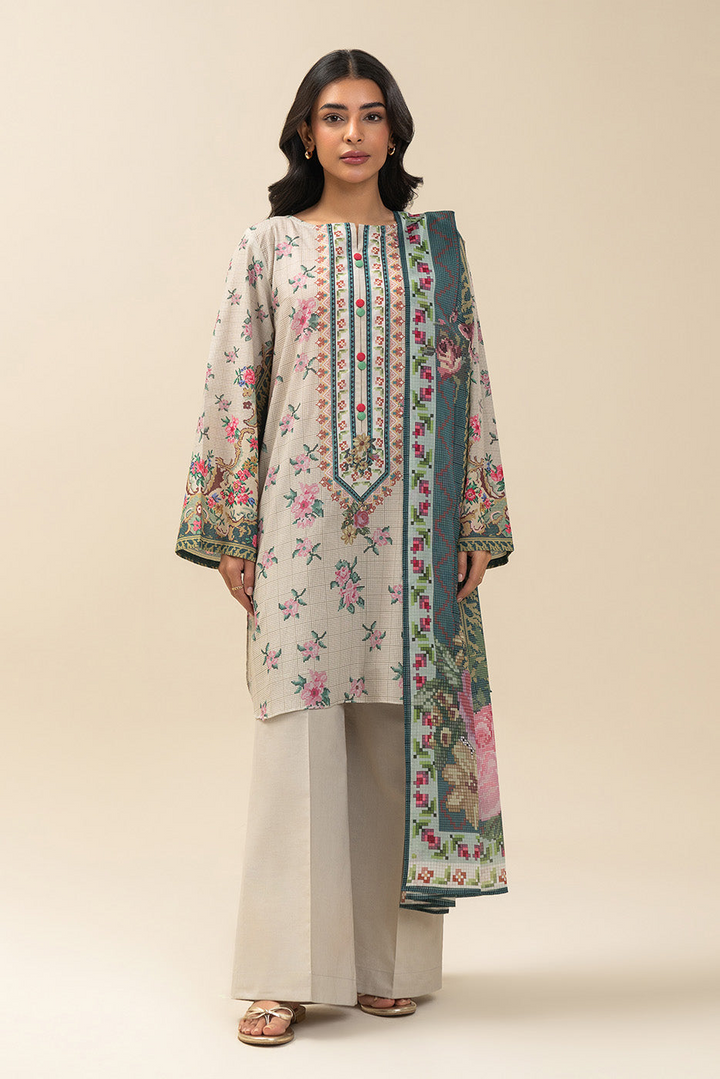 3 PIECE EMBROIDERED LAWN SUIT