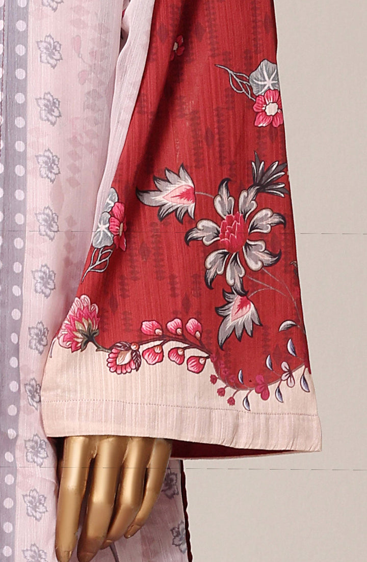 Printed Lawn Stitched 3 Piece Suit
