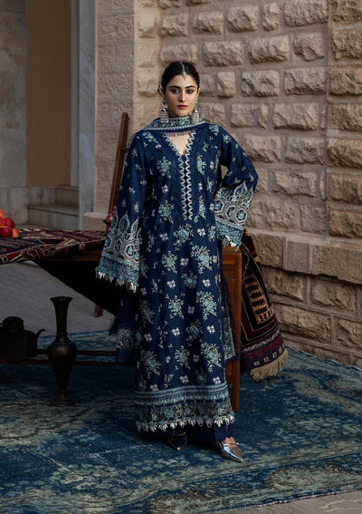 Karandi with Embroidered Chiffon