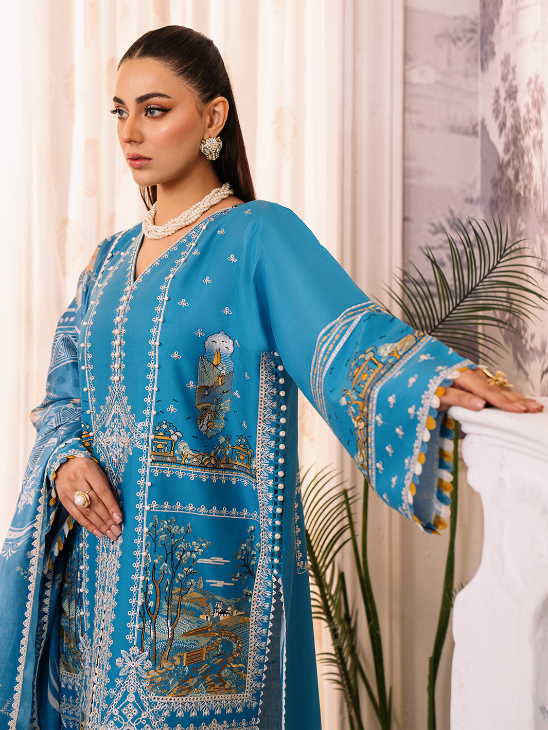 Binilyas-206 - B | 3 PC LAWN UNSTITCH