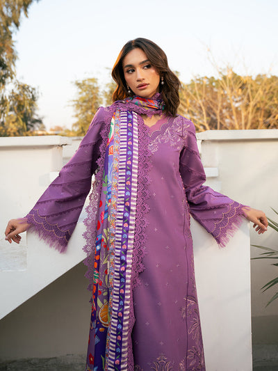 Hazel Printed Embroidered Lawn