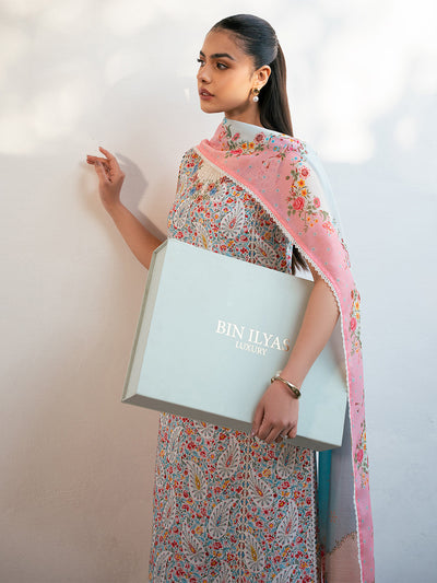 Hazel Printed Embroidered Lawn