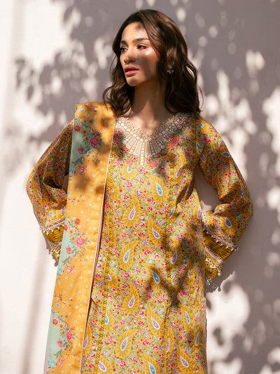 Hazel Printed Embroidered Lawn