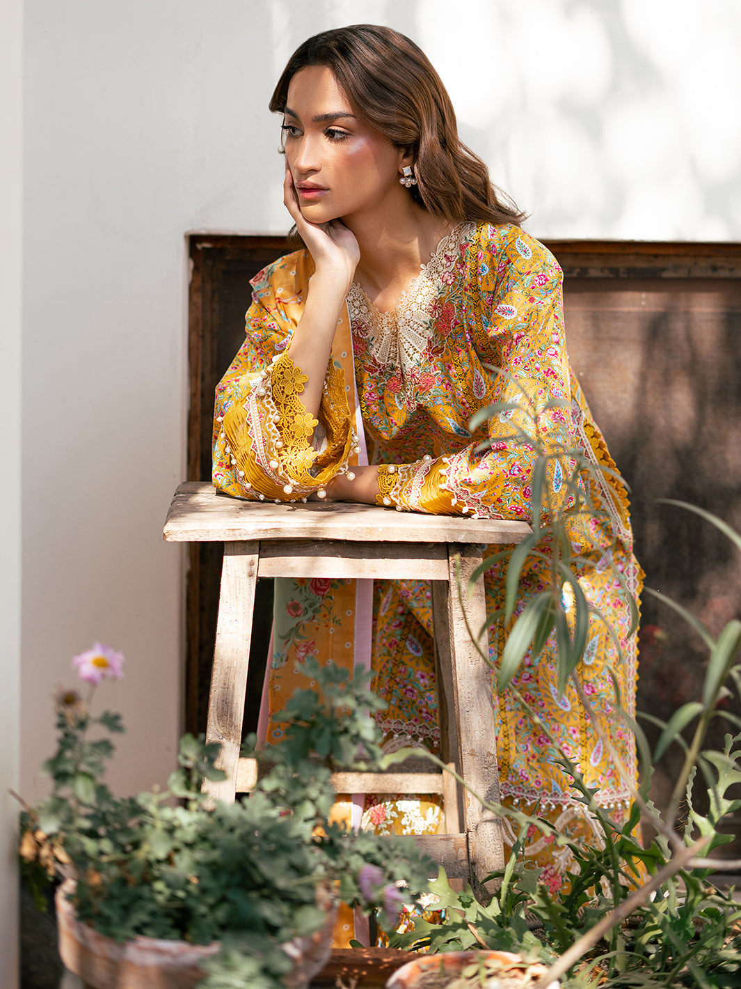 Hazel Printed Embroidered Lawn