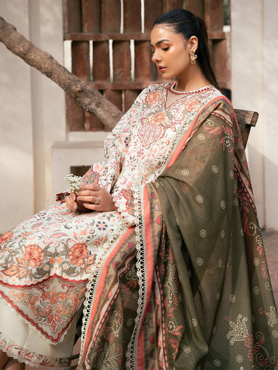 Hazel Printed Embroidered Lawn