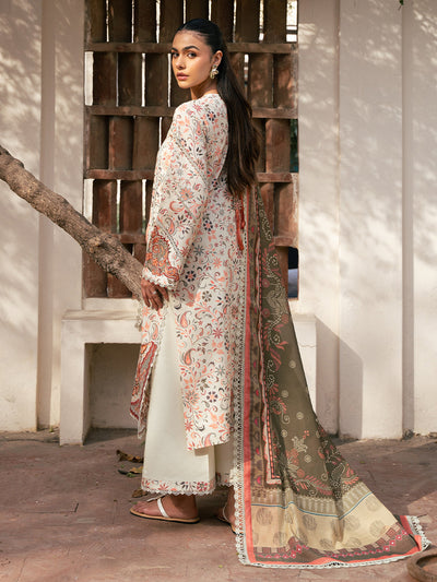Hazel Printed Embroidered Lawn