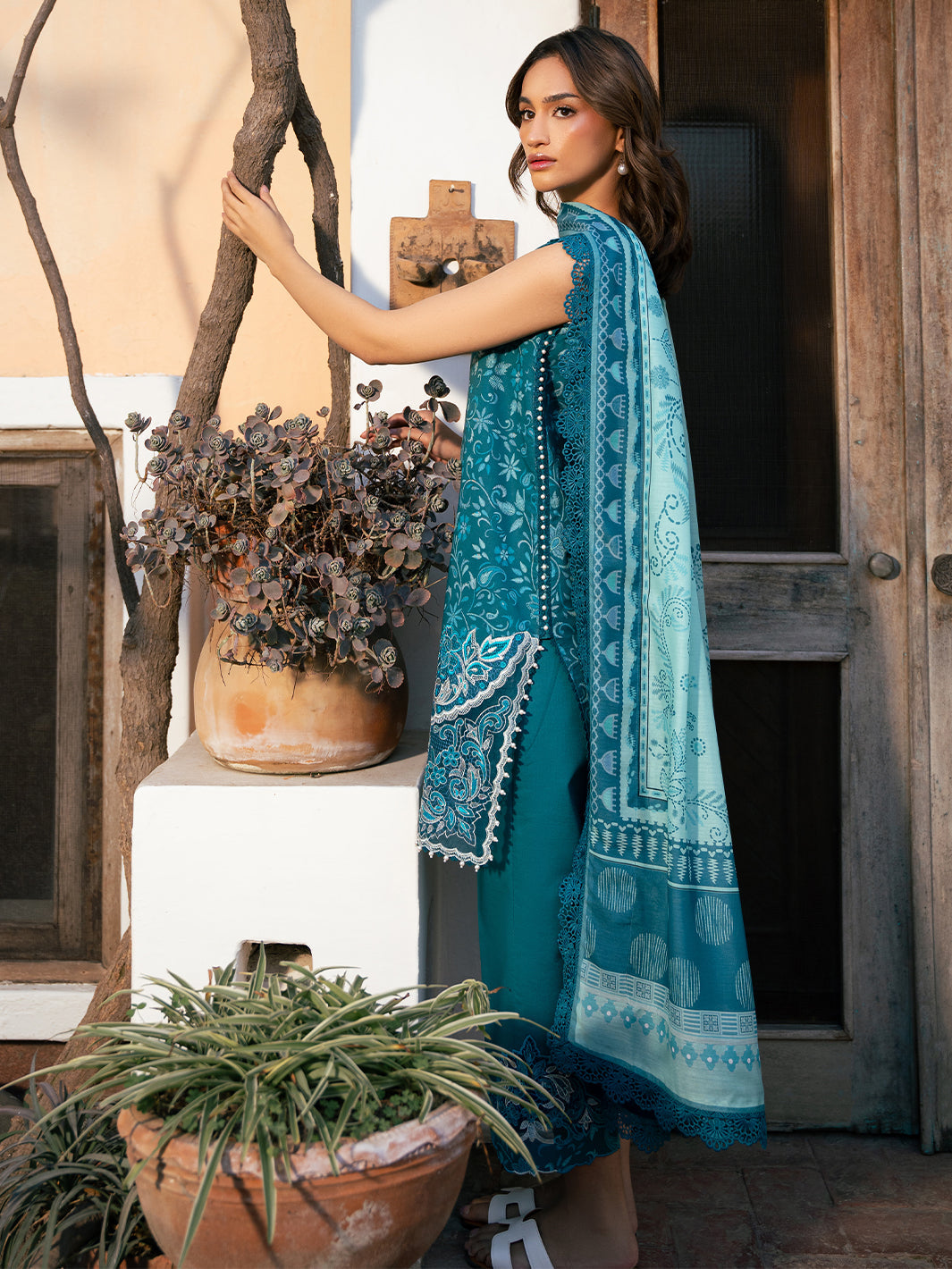 Hazel Printed Embroidered Lawn