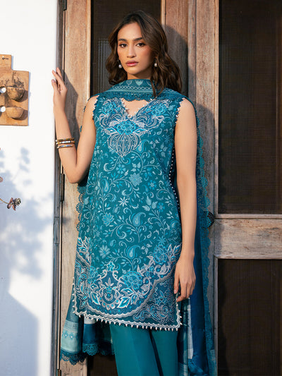 Hazel Printed Embroidered Lawn