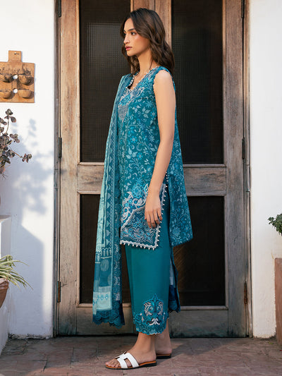 Hazel Printed Embroidered Lawn